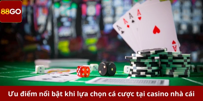 Ưu điểm nổi bật khi lựa chọn cá cược tại casino nhà cái